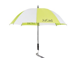 JuCad telescopische golfparaplu 68" met pin, wit/groen