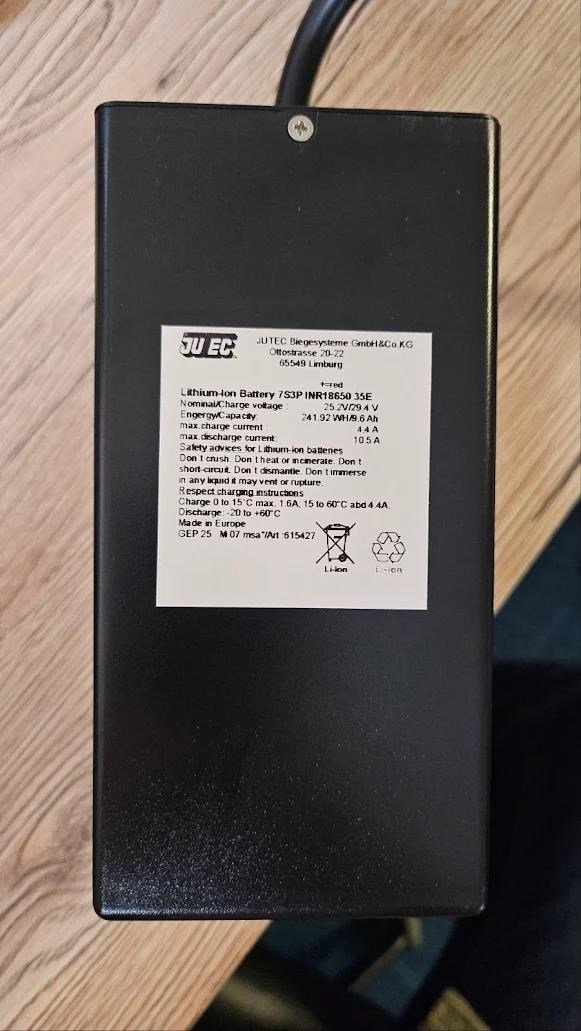 JuCad Powerpack 1.0 (voor 48V systeem), incl. Li-batterijsysteem en besturingseenheid (software), zonder oplader