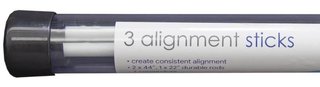 Longridge Tour Rod Pro Alignment Sticks (3 stuks), wit
