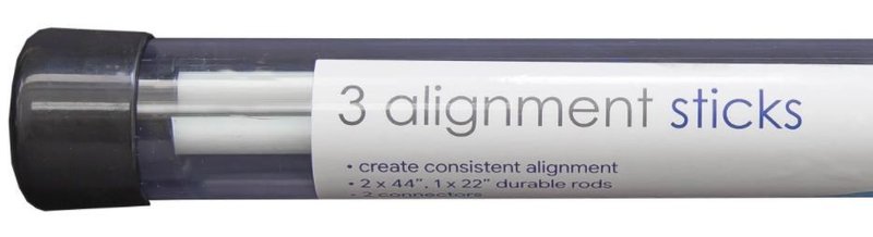 Longridge Tour Rod Pro Alignment Sticks (3 stuks), wit