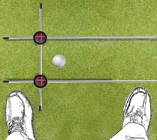 Longridge Tour Rod Pro Alignment Sticks (3 stuks), wit