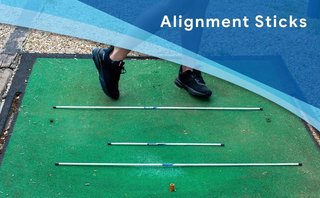 Longridge Tour Rod Pro Alignment Sticks (3 stuks), wit