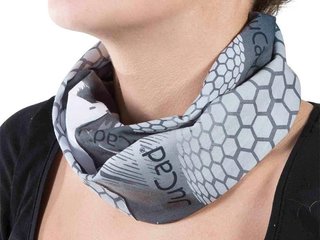 JuCad multifunctionele sjaal, grijs