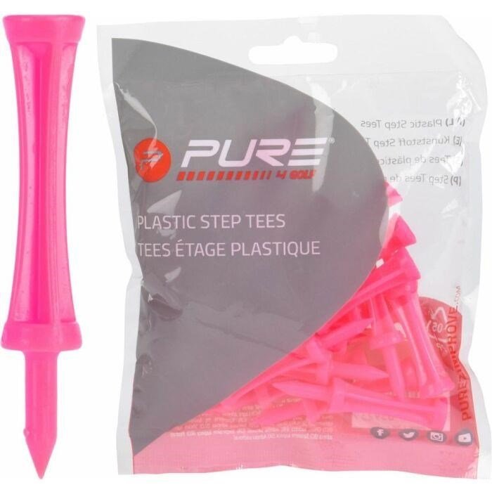 Pure2Improve Step Pink tees 53mm, 25tees