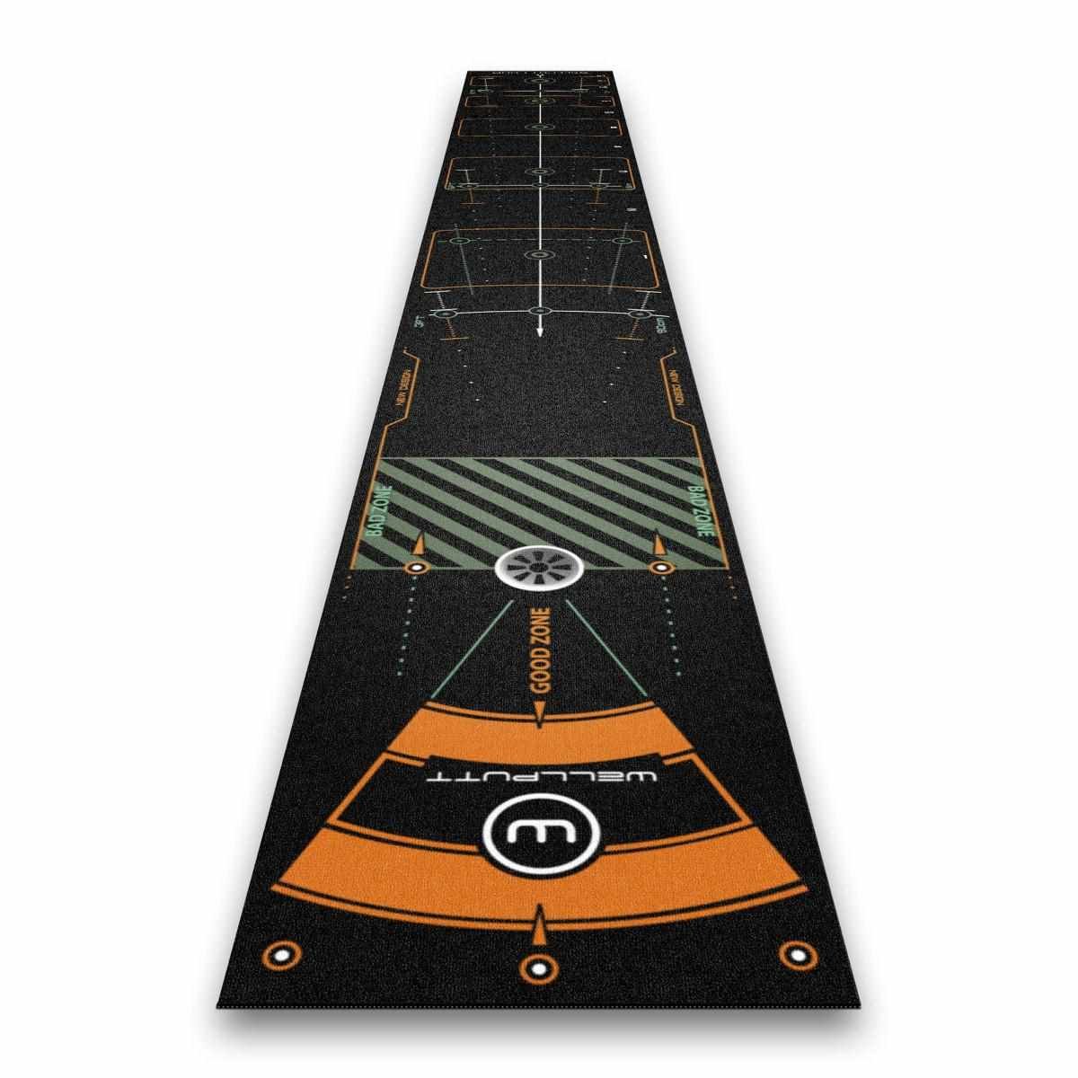 Wellputt Putting Mat - CLASSIC 13FT (4m), speed 10-11,5ft, zwart