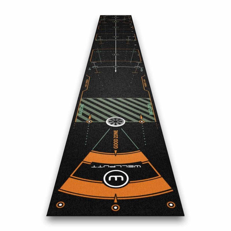 Wellputt Putting Mat - CLASSIC 13FT (4m), speed 10-11,5ft, zwart