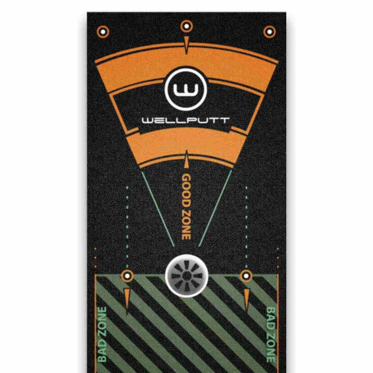 Wellputt Putting Mat - CLASSIC 13FT (4m), speed 10-11,5ft, zwart