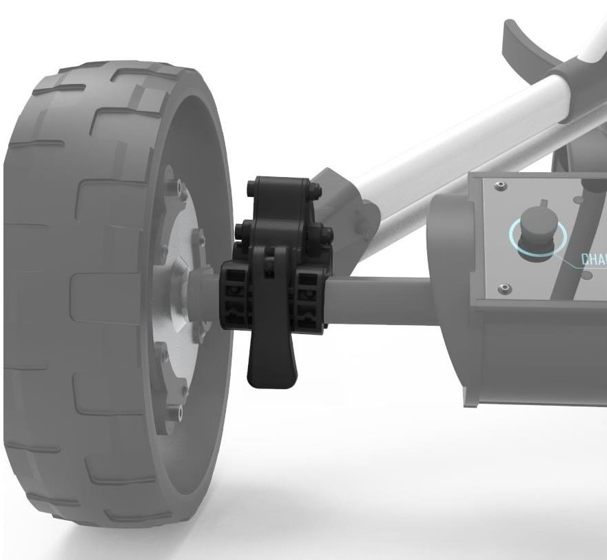 Alphard Club Booster eWheel Bracket Set - Clicgear 8.0 trolley accessoire, zwart