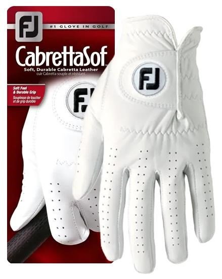 FootJoy CabrettaSof heren golfhandschoen, wit