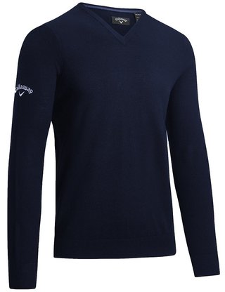 Callaway V-Neck Merino heren trui, dark navy