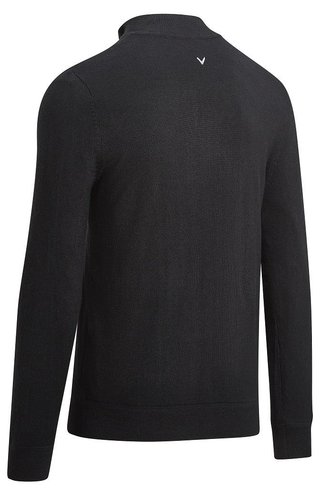 Callaway Windstropper 1/4 Zipped heren sweater, black INK
