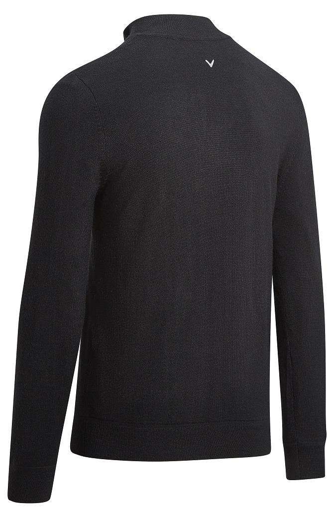 Callaway Windstropper 1/4 Zipped heren sweater, black INK