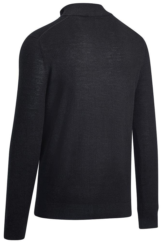 Callaway 1/4 Blended Merino heren trui, black ink