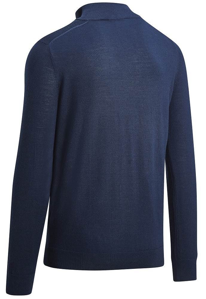 Callaway 1/4 Blended Merino heren trui, navy blue