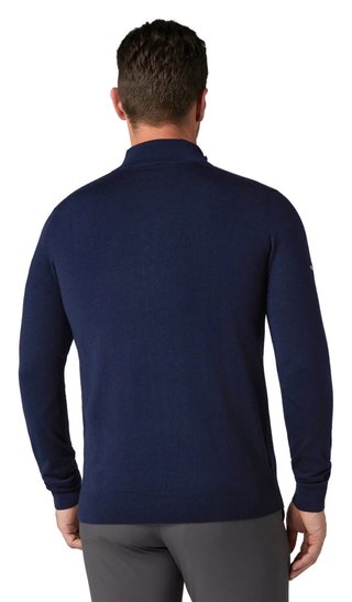 Callaway 1/4 Blended Merino heren trui, navy blue