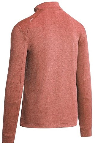 Callaway Pieced Waffle 1/4 Zip heren sweatshirt, dubarry heather
