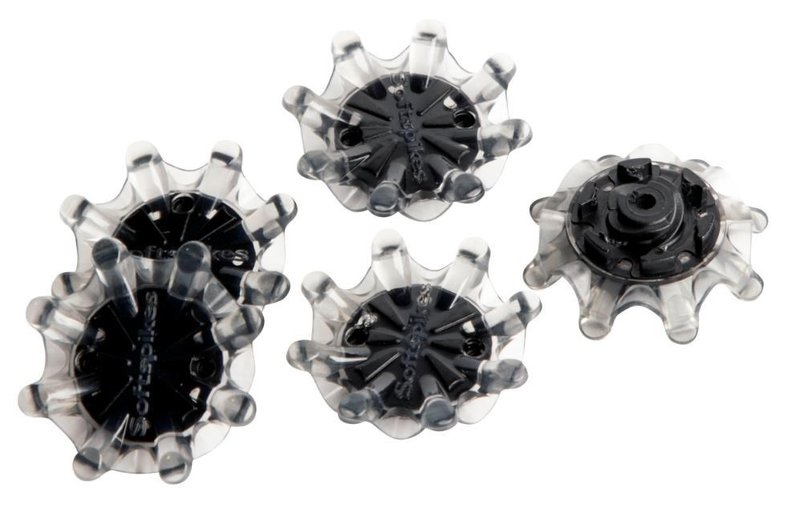 SoftSpikes Pulsar Fast Twist FJ golfnoppen, zwart/grijs (18 stuks)