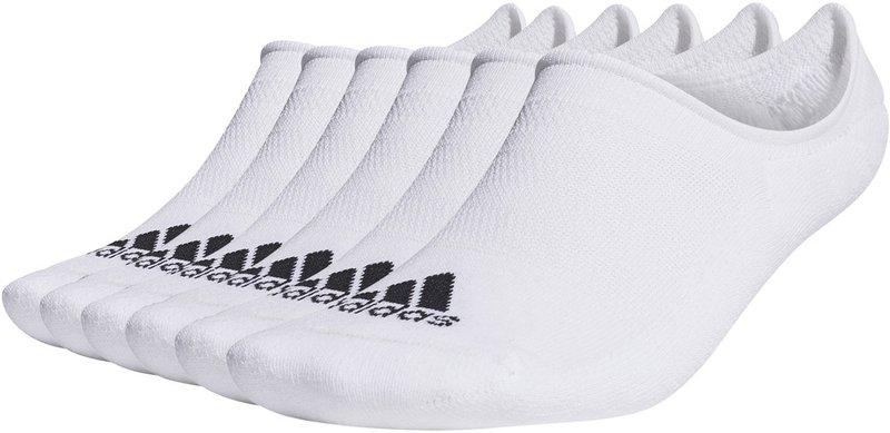 Adidas Low Cut heren sokken, wit (6 paar)