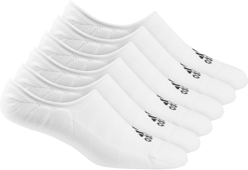Adidas Low Cut heren sokken, wit (6 paar)