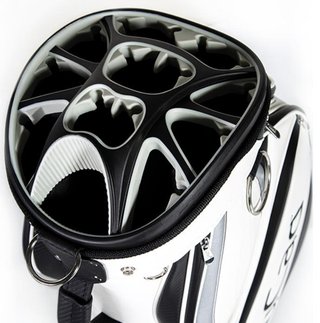 JuCad Pro cart bag, zwart/zilver