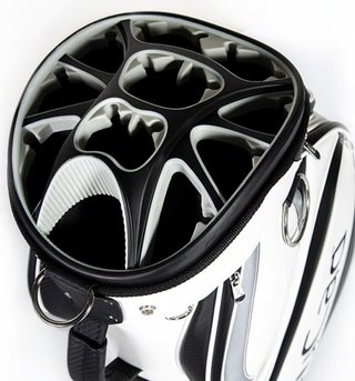 JuCad Pro cart bag, wit/zwart