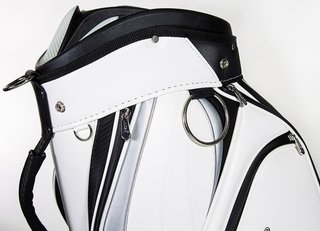 JuCad Pro cart bag, wit/zwart