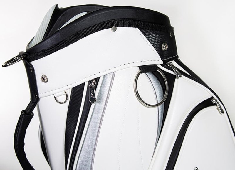 JuCad Pro cart bag, wit/zwart