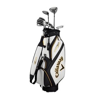 Callaway Warbird 21 heren golfset, grafiet, + cart bag, wit