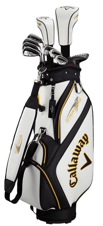 Callaway Warbird 21 heren golfset, staal, + cart bag, wit