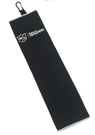 Wilson Staff Tri Fold handdoek, zwart