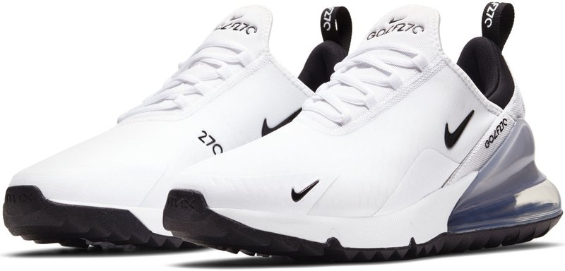 Nike Air Max 270G unisex golfschoenen, wit/zwart/platinum