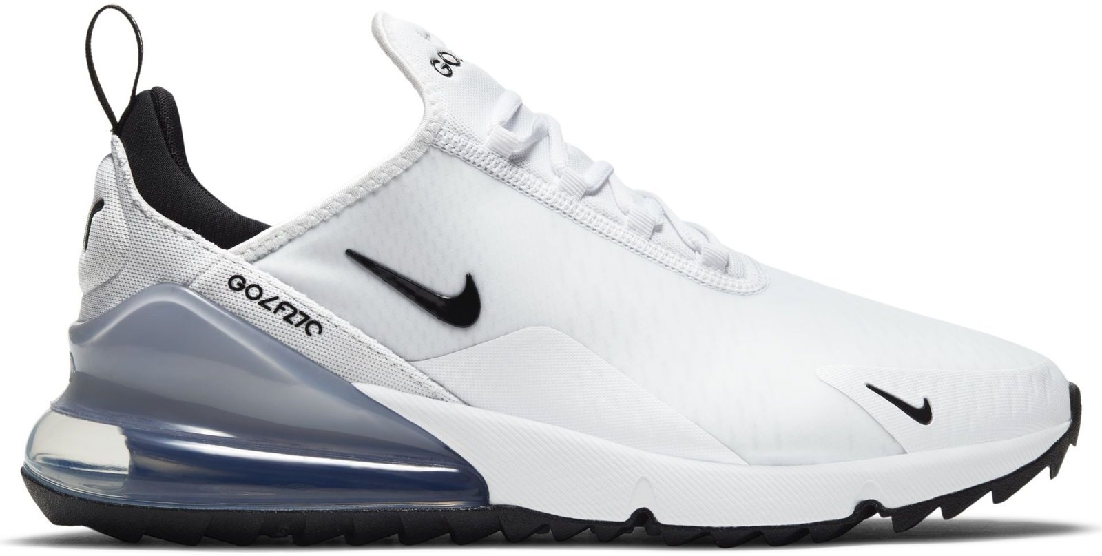 Nike Air Max 270G unisex golfschoenen, wit/zwart/platinum