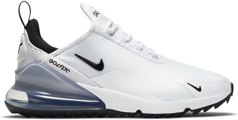 Nike Air Max 270G unisex golfschoenen, wit/zwart/platinum