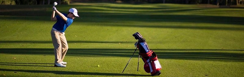 U.S. Kids Golf Tech Lisle junior polo, rood