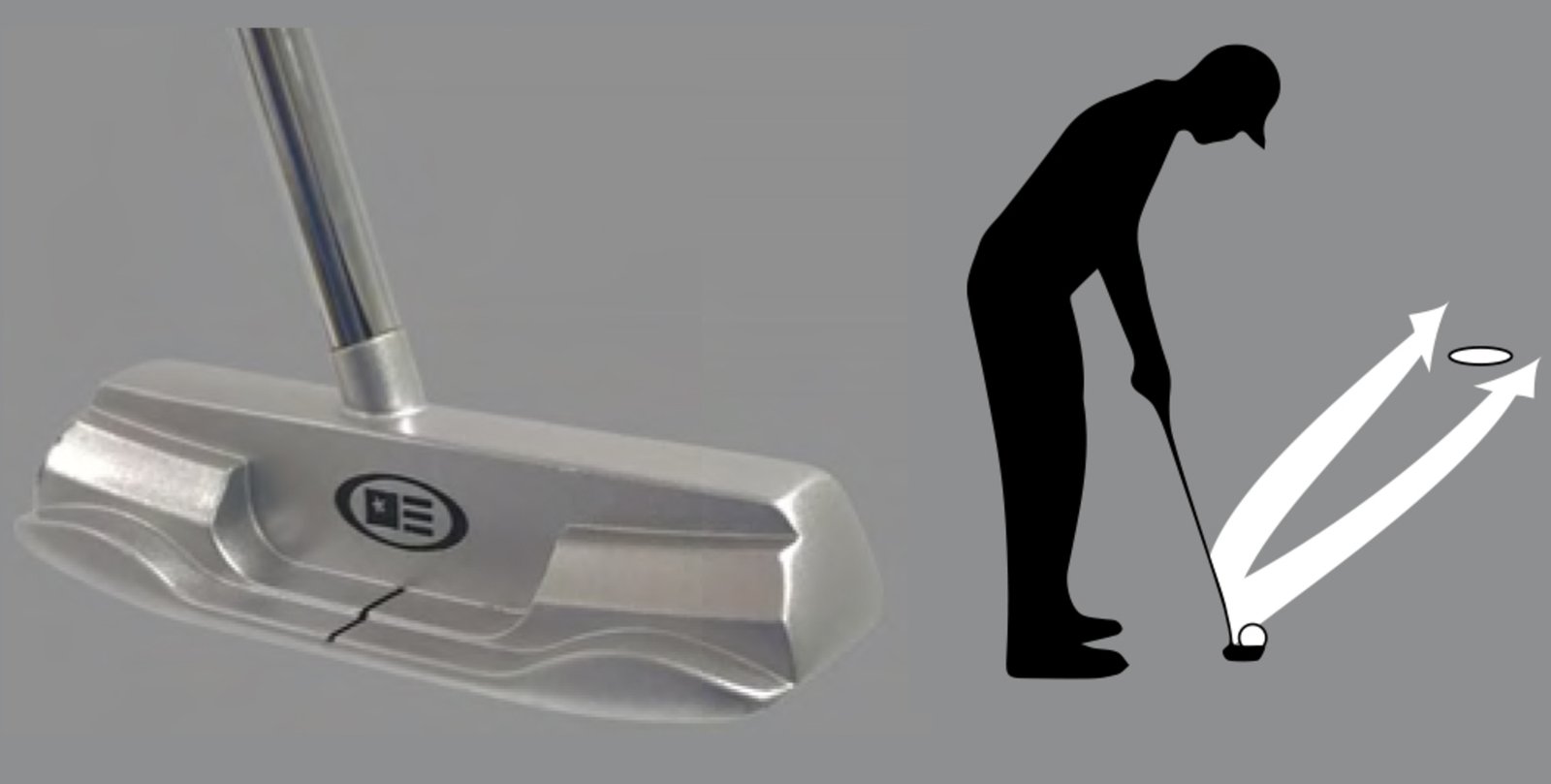 U.S. Kids Golf TS3-57 (145cm) AIM 2 junior putter, 29"
