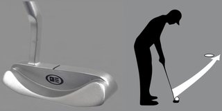 U.S. Kids Golf TS3-57 (145cm) AIM 1 junior putter, 29"