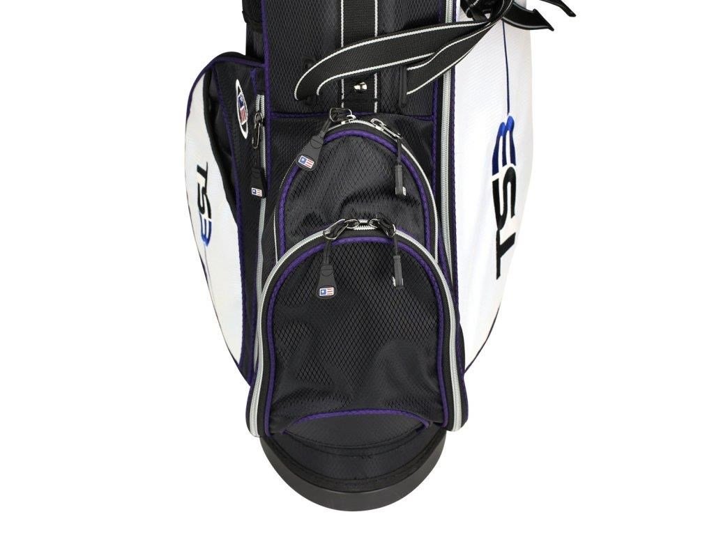 U.S. Kids Golf TS3-54 (137cm) v10 junior golfset, grafiet, zwart/wit/paars + stand bag