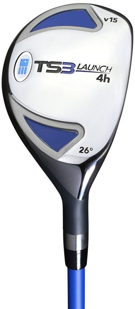 U.S. Kids Golf TS3-51 (130cm) V15 10-Club junior golfset, grafiet + stand bag, royal/wit/oranje