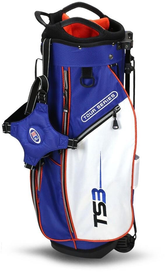 U.S. Kids Golf TS3-51 (130cm) V15 10-Club junior golfset, grafiet + stand bag, royal/wit/oranje