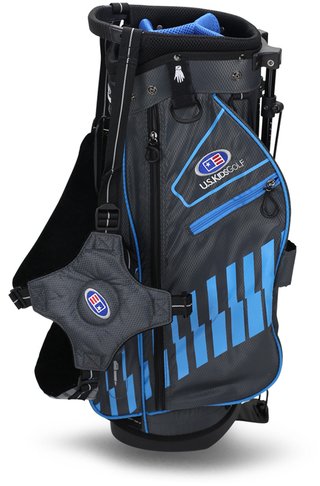 U.S. Kids Golf UL48 (122cm) WT20-S junior stand bag 2022 24.5", grijs/teal