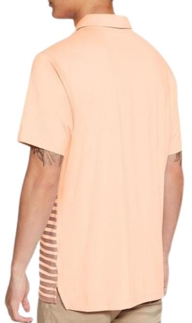 Nike Dry Vapor Stripe Graphic heren polo, crimson tint