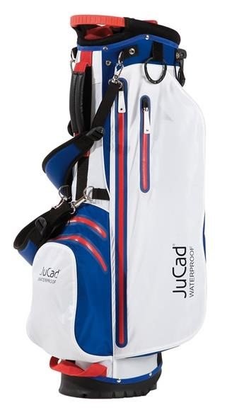 JuCad Waterproof 2in1 stand bag, blauw/wit/rood