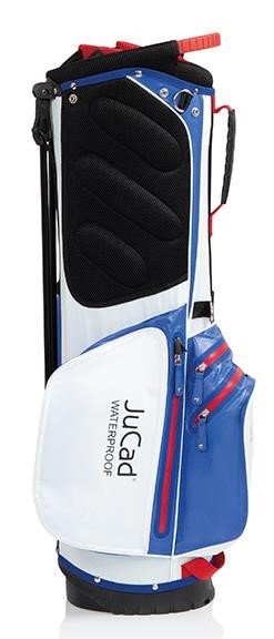 JuCad Waterproof 2in1 stand bag, blauw/wit/rood