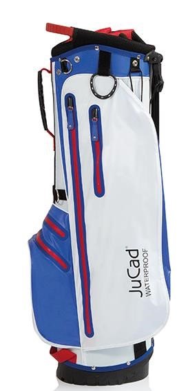 JuCad Waterproof 2in1 stand bag, blauw/wit/rood