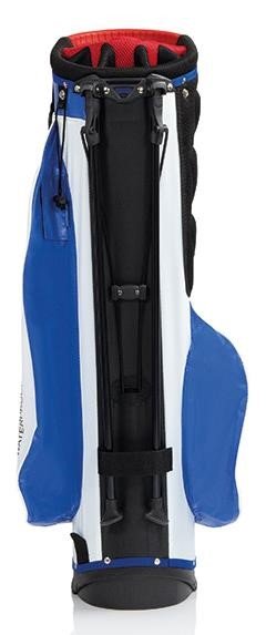 JuCad Waterproof 2in1 stand bag, blauw/wit/rood