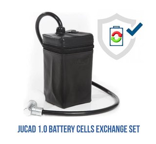 JuCad 1.0 Powerpack vervangingskit systeem zonder besturingseenheid voor zelfmontage incl. kleine batterijcellen behuizing en afdekking