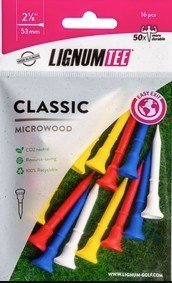 Lignum Lignum Tee 53mm (2 1/8") 16pack colour mix