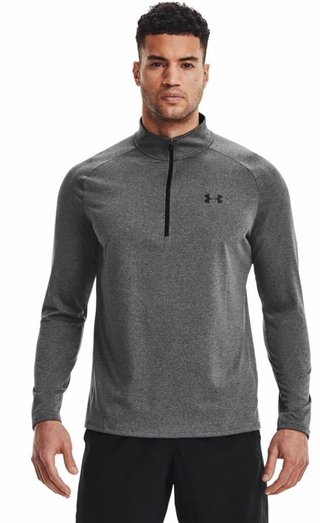 Under Armour Tech 2.0 1/2 Zip heren shirt met lange mouwen, grijs