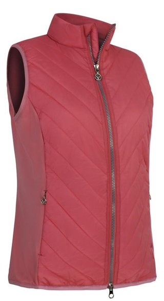 Callaway Lightweight Quilted dames vest, geranium