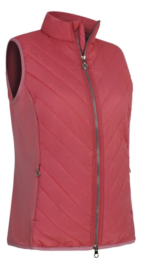 Callaway Lightweight Quilted dames vest, geranium